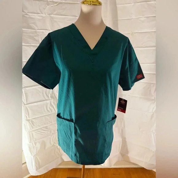 Dickies Tops - NWT Dickies Teal Scrub Set